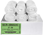 Aluf Plastics 55-60 Gallon Trash Bags - (Commercial 150 Pack) - Source Reduction Series Value High Density 22 Micron Gauge (equiv) - Intended Multipurpose
