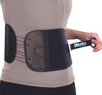 Mueller Sports Medicine Adjustable Back & Abdominal Support, Belt, Back Pain Relief Support for Men and Women, Ideal for Lower Back Pain, Weakness, Fatigue, Black, One Size