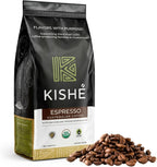 Kishe Organic Coffee Beans Arabica Blend | Guatemalan Medium Roast Whole Bean Coffee | Espresso - Smooth, Fresh & Balanced Flavor | USDA & Fair Trade Certified | 12 Ounce