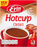 Erin Hot Cup Oxtail Soup 4 Pack 48G Made in Ireland with Pride