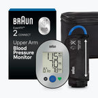Braun ExactFit 2 Connect Upper Arm Blood Pressure Monitor with Bluetooth, At Home Blood Pressure Machine, Use with Healthy Heart App for Tracking Trends