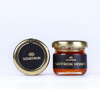 AZSAFFRON Saffron Honey | 30g Glass Jar | Pure Raw Unfiltered Honey Infused with Premium Saffron Threads
