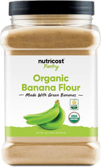Nutricost Pantry Organic Green Banana Flour (2 Pounds) - Gluten-Free, GMO-Free
