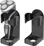 Adjustable Electric Shaver Holder Wall Mount, 2-Pack Nailless Glue Razor Holder, Electric Toothbrush Holder, White Bathroom Shower Electric Shaver Holder