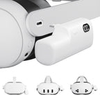 Battery Pack for Meta Quest 3/3S and 2, Accessories for Oculus Quest 2/3/3S, 5000mAh Extended Battery Charger Lightweight VR Accessories VR Headset Power Bank Extra 2-4H Playtime