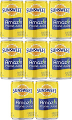 Sunsweet Prune Juice - Pack of 8 Cans - 7.5 oz Cans - Amazin Prune Juice - Excellent Source of Fiber - Keep Your Digestive System in Balance