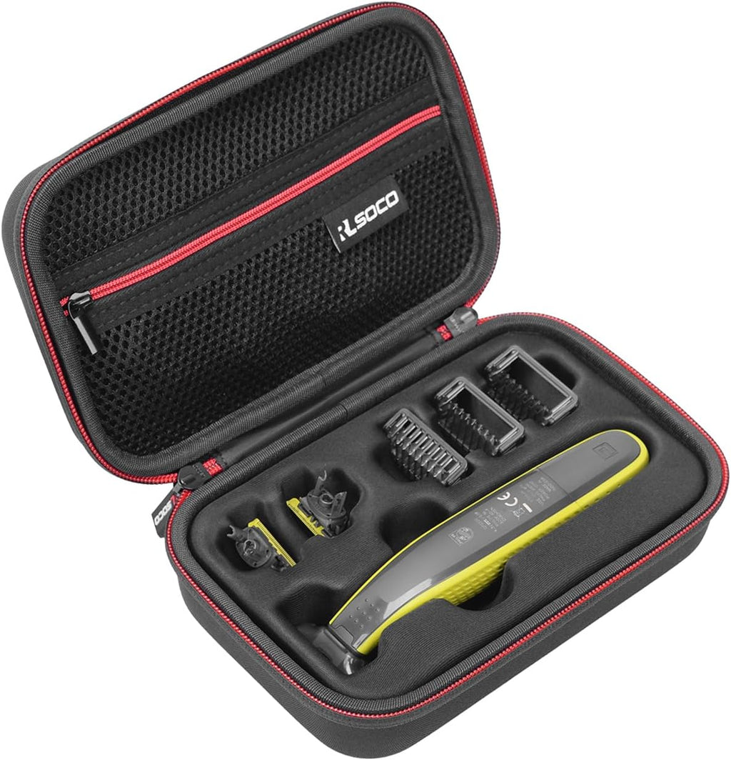 RLSOCO Hard Case for Philips Norelco OneBlade 360 & OneBlade Hybrid Electric Beard Trimmer and Shaver.Fits for Philips QP2724/90,QP2834/70,QP4631/90,QP4530/90,QP2630/70,QP1424/10,QP2520/90 and More