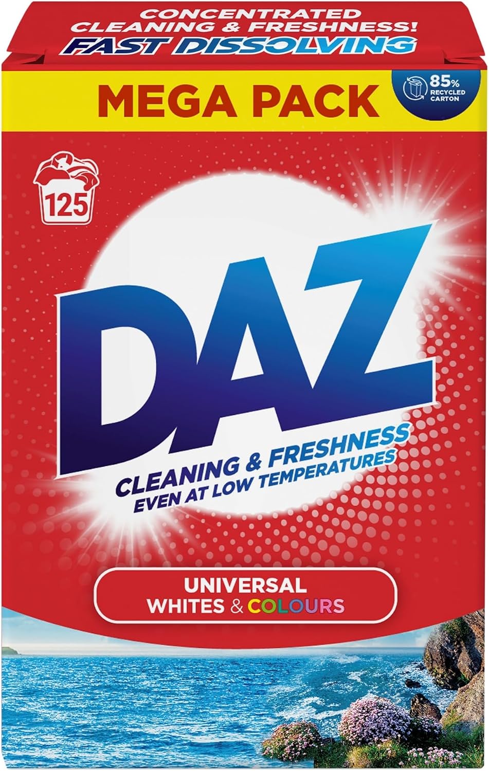 Laundry House Scented Daz Detergent Powder for Whites and Colors, 125 Wash Loads
