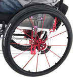 1 Pair Silicone Wheelchair Push Rim Covers, Non-Slip Wear-Resistant Hand Push Cover, Wheelchair Rim Grips (Black, 24in)