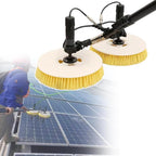 Special Roof Water Brush 7.5 M Solar Panel Cleaning Telescopic Pole, Electric Photovoltaic Panel Cleaner, Double Head Automatic Outdoor Cleaning Tools Window Cleaner