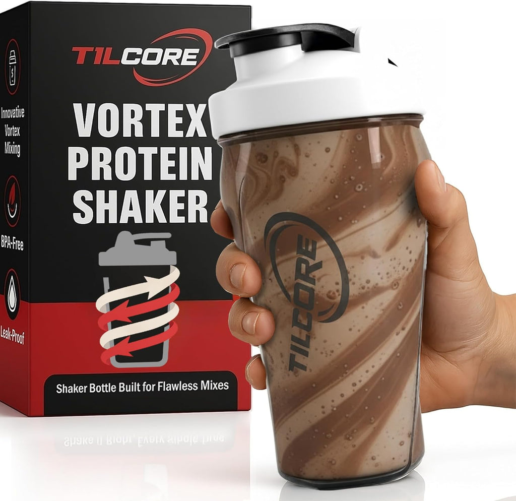 Vortex Protein Shaker Bottle 24 oz/700ml - Premium BPA-Free Pre-Workout Shaker Cup for Protein Shakes & Smoothies, Leak-Proof & Durable Bottle-Shakers for Active Lifestyles