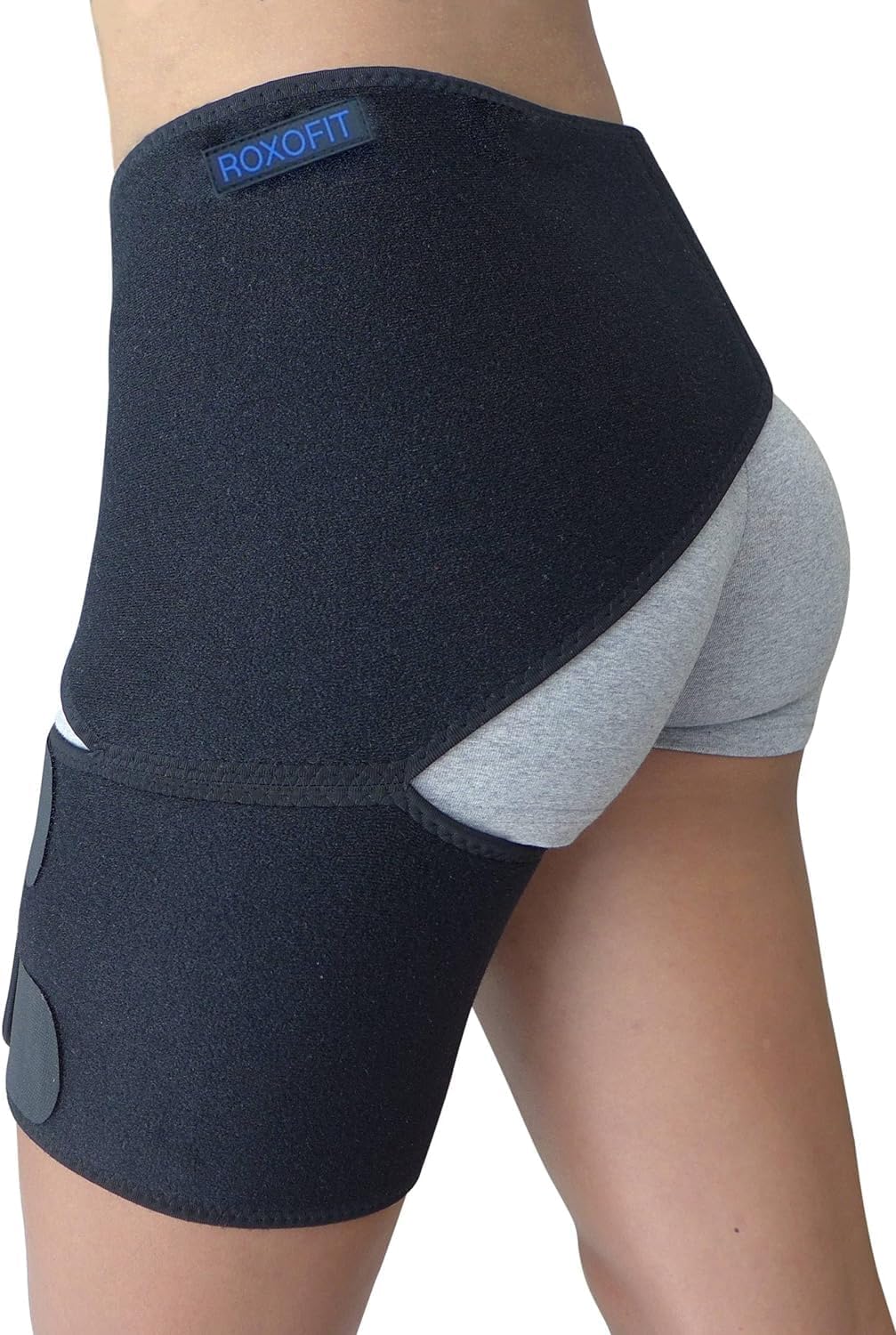 Hip Brace for Sciatica Pain Relief, Thigh Injury, Hip Fleхоr Strain, Hamstring Pull, Groin Muscles Sprain - Sciatica Pain Relief Devices, Pulled Thigh Compression Sleeve, Sciatic Nerve Support Wrap, SI Belt for Men, Women