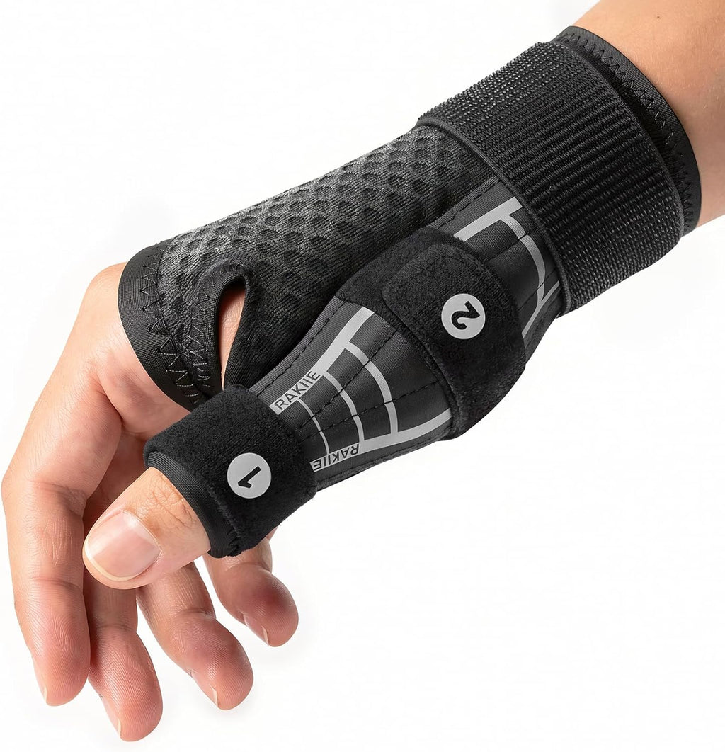Thumb Brace & Wrist Brace Right Hand Left Hand for Carpal Tunnel Relief, Stable Thumb Splint for Arthritis Pain, Night Support Hand Brace for Tendonitis, Sprain, Women Men, Gray, S/M