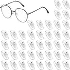 40 Pairs Eyeglasses Nose Pads, Silicone Eye Glass Nose Pad Non Slip, Soft Glasses noses Pads Cushion, Glasses Noses Pad Replacement Kit