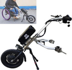 Electric Handcycle Wheelchair Attachment, 500W Electric Wheelchair Conversion Kit, with LCD Display, 48v 17ah Battery, Wheelchair Pulling Devices,A