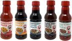 Panda Express Sauce Variety Pack of 5 Flavors - Mandarin Teriyaki, Sweet and Tangy, Kung Pao Stir Fry Sauce, Sweet Chili, and Orange Sauce - 18.75 oz - 20.75 oz Per Bottle - 100.25 oz Total
