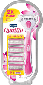 Schick Quattro Women's Razor Value Pack - 1 Handle & 5 Refills