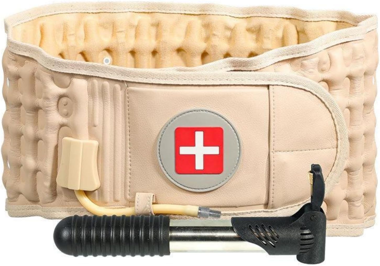 Decompression Back Belt Inflatable Waist Brace - Lumbar Support Belt for Men & Women Lower Back Pain Relief, Back Traction Device Fits Waist Size 29-49 Inches