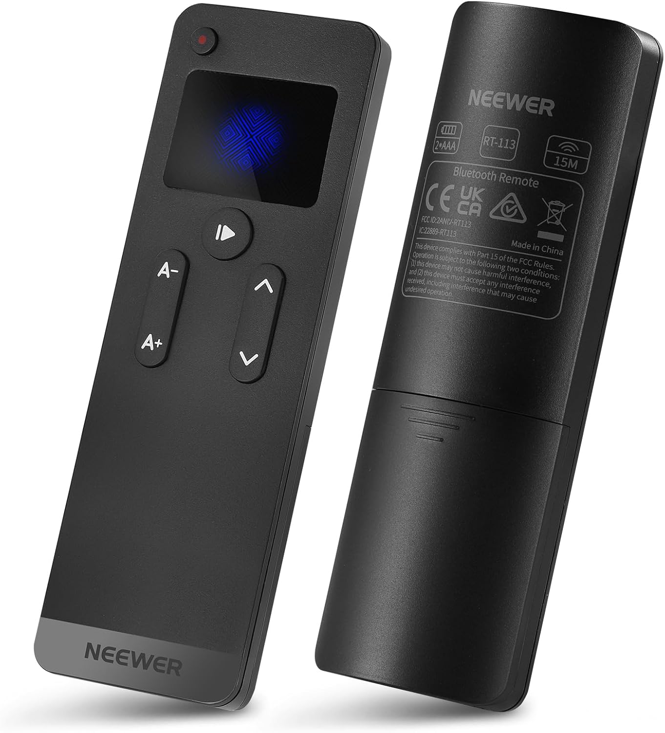 NEEWER RT113 Remote Control for NEEWER Teleprompter App ONLY, Upgraded with Direct Bluetooth Connection and Silent Button, Compatible with iOS Android Smartphone & Tablet for X17 II/X16/X12/X14 etc