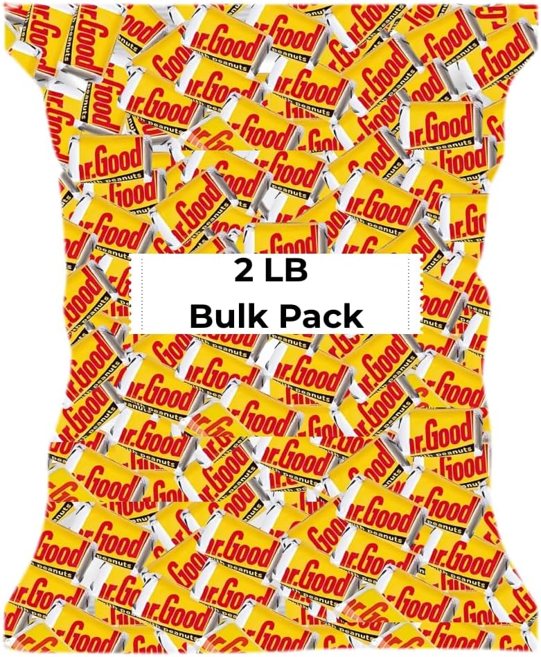 Candykrave Mr Good bar Mini Candy 2lb Bag - Individually wrapped Snack-Sized Chocolate Bars bulk are great for Snacking, Pinata, Celebrations, Gifting & More!