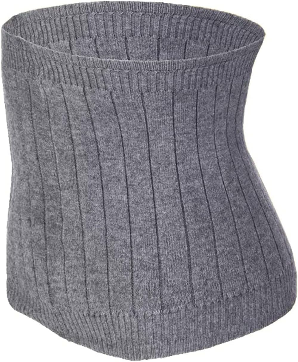 Thermal Cashmere Knit Lumbar Warmer Lower Back Support Belt Brace Stomach Kidney Warmer Abdominal Binder Belly Wrap
