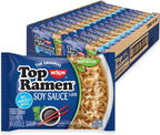 Nissin Top Ramen Noodle Soup, Soy Sauce, 3 Ounce (Pack of 24)