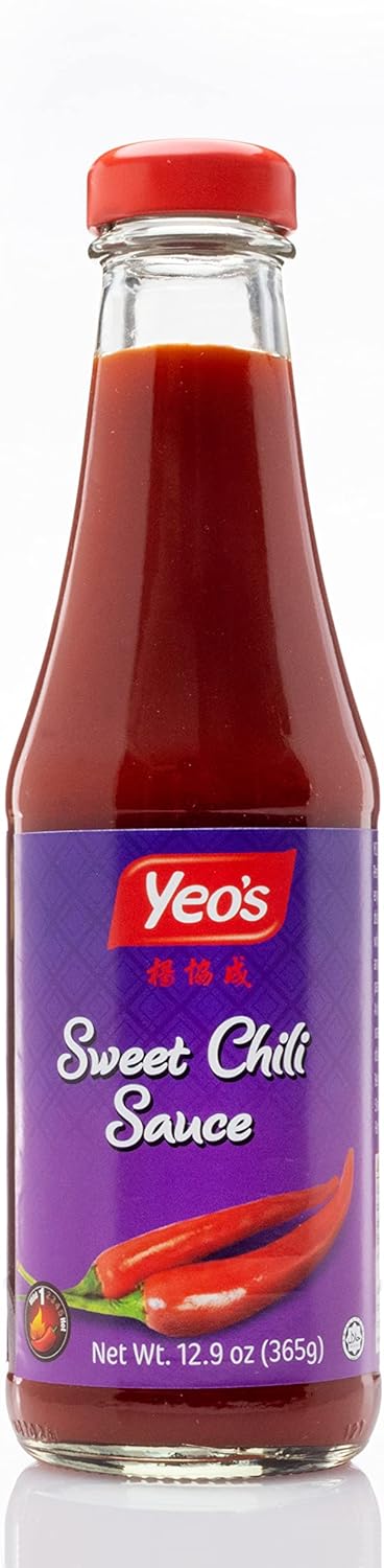 Yeo's Sweet Chili Sauce, Spicy Natural Flavor, Hot and Sweet, Perfect for Barbecues, Deep Fried Dishes, Fried Rice, Sweetened Chili Sauce for Spring Roll or Simply Dipping - 365g