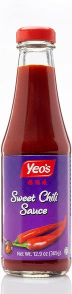 Yeo's Sweet Chili Sauce, Spicy Natural Flavor, Hot and Sweet, Perfect for Barbecues, Deep Fried Dishes, Fried Rice, Sweetened Chili Sauce for Spring Roll or Simply Dipping - 365g