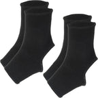 2 Pair Muay Thai Ankle Support Compression Ankle Sleeve Boxing Foot Braces, Breathable Foot Wraps Support for Men Women Kickboxing Martial Arts Gym Running Sports