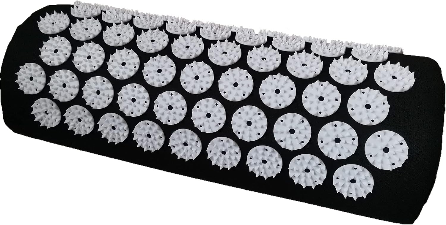 Acupressure Massage Pillow Acupuncture Massager for Neck Back Head Pain Relief,Black