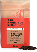 San Francisco Bay Coffee - Flavored Medium Roast Whole Bean Coffee - Hazelnut Crème (2 lb bag)