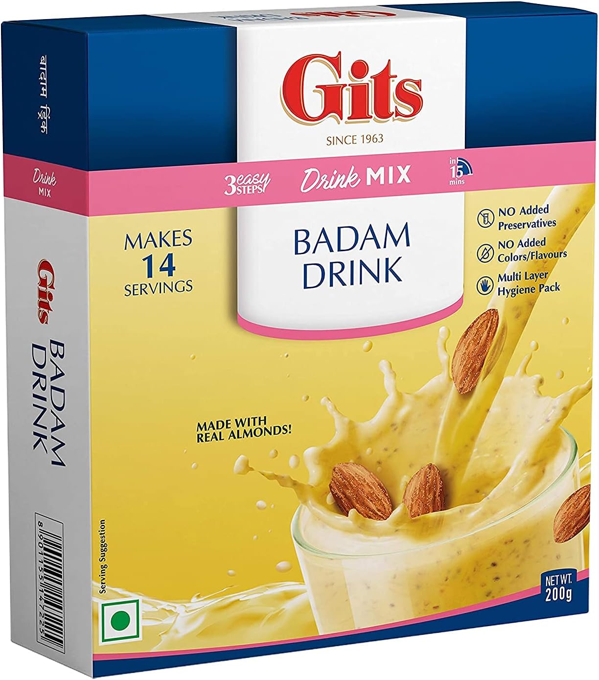 Gits Badam drink mix 200g 7oz.