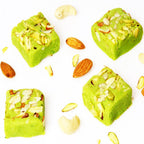 Ghasitaram Gifts Indian Sweets - Sugar Free Pista mawa barfi 800gms