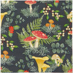 Talking Tables 20 x Fall Dinner Napkins for Christmas, Thanksgiving, Dinner Parties, Decoupage - Woodland Forest Mushroom & Toadstool Serviettes 13" x 13" Eco-Friendly Recyclable