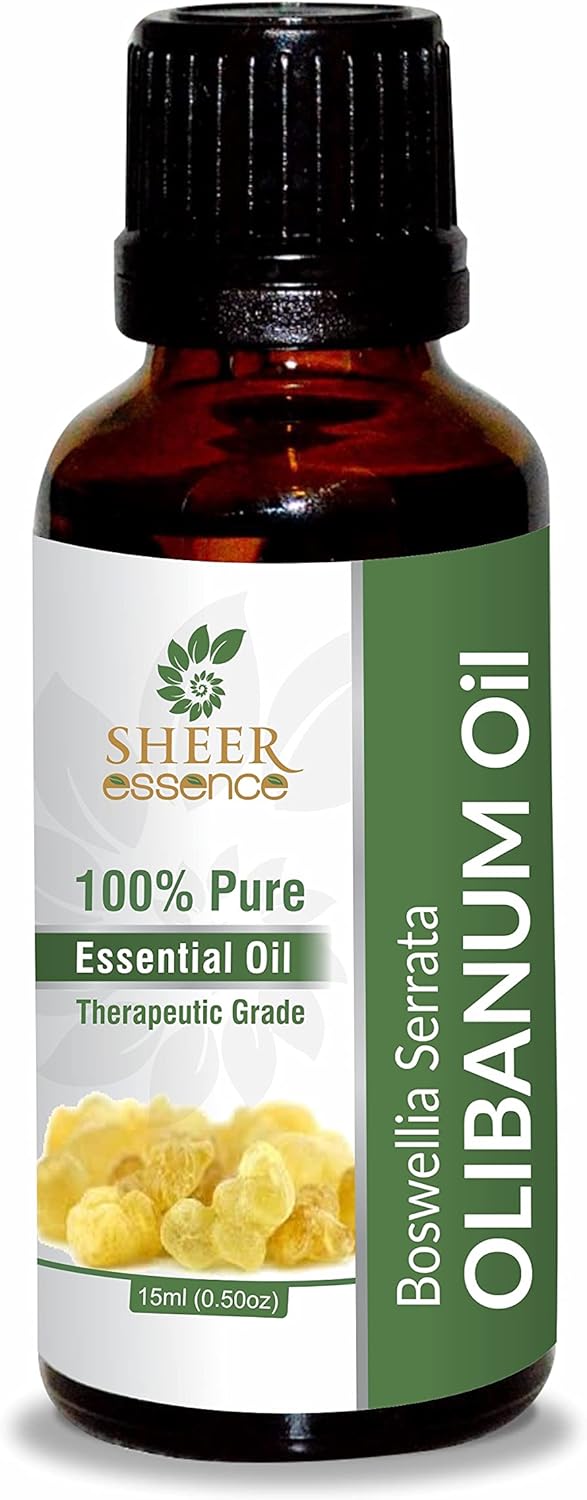 Olibanum Oil 15 ML (0.51 Fl.OZ) | 100% Pure Natural Undiluted Uncut Therapeutic Grade Boswellia Serrata Essential Oil