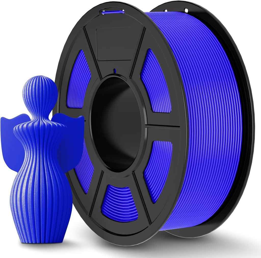 JAYO PLA+ Filament 1.75mm, PLA Plus 3D Printer Filament 1.1KG, Dimensional Accuracy +/- 0.02mm, Neatly Wound Filament, Toughness 3D Printing Filament, 1.1 kg Spool(2.42 LBS), 363 Meters, PLA+ Blue
