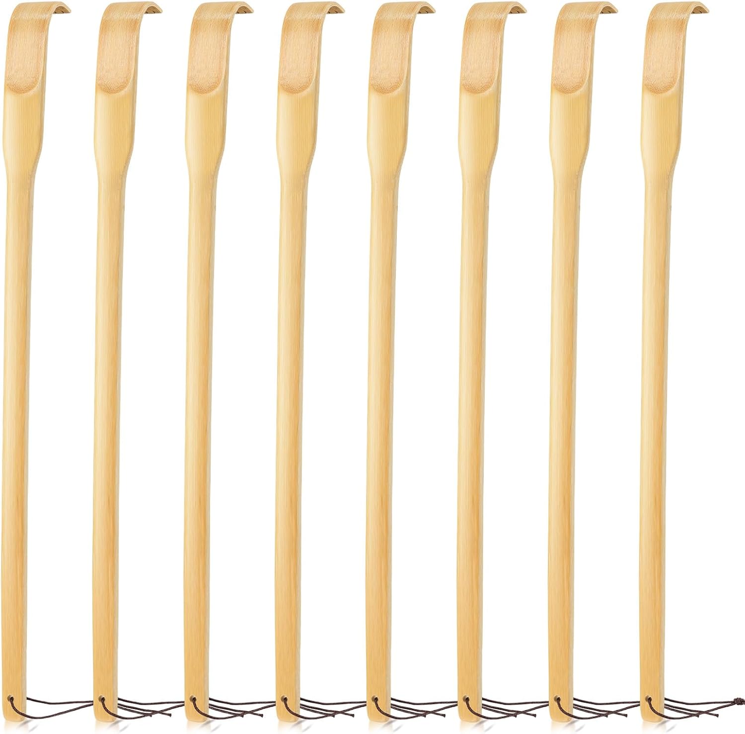 Renook 8 PCS Back Scratcher,16.5" Bamboo Wooden Back Scratchers for Men Women,Strong Sturdy Self-Massager for Scratching Itches On Back, Arm, Leg, Head, Body, Best Gift for Pregnant Women/the Elderly