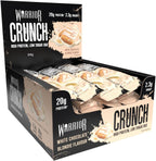 Warrior Crunch High Protein Bars | 20g Protein, Low Carb, Low Sugar, Keto Friendly | Delicious, Chewy, Crispy On The Go Snack | Box of 12 Bars (White Chocolate Blondie)