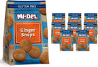 Mi-Del Ginger Snaps Gluten Free - Crunchy Gluten Free Ginger Cookies Made with Real Ginger - Swedish Ginger Snaps Cookies Old Fashioned - Non-GMO Certified, 0g Trans Fat, Healthy Cookies (Pack of 8)