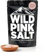 Wild Foods Organic Pink Himalayan Salt, Fine Ground for Table and Cooking, 16 oz | 100% Real, Pure, Unrefined | Pink Himalayan Sea Salt with 80+ Minerals & Electrolytes, Small Batch, Ethically Sourced