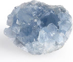 ZHIYUXI Celestite Crystals Aquamarine Stone Rocks Gems Blue Crystal Gemstones Cluster Geodes Raw Crystals Aquamarine Crystals Natural Rock Gem Stones Collection Reiki Geode Energy Balance 1pc 50-70g
