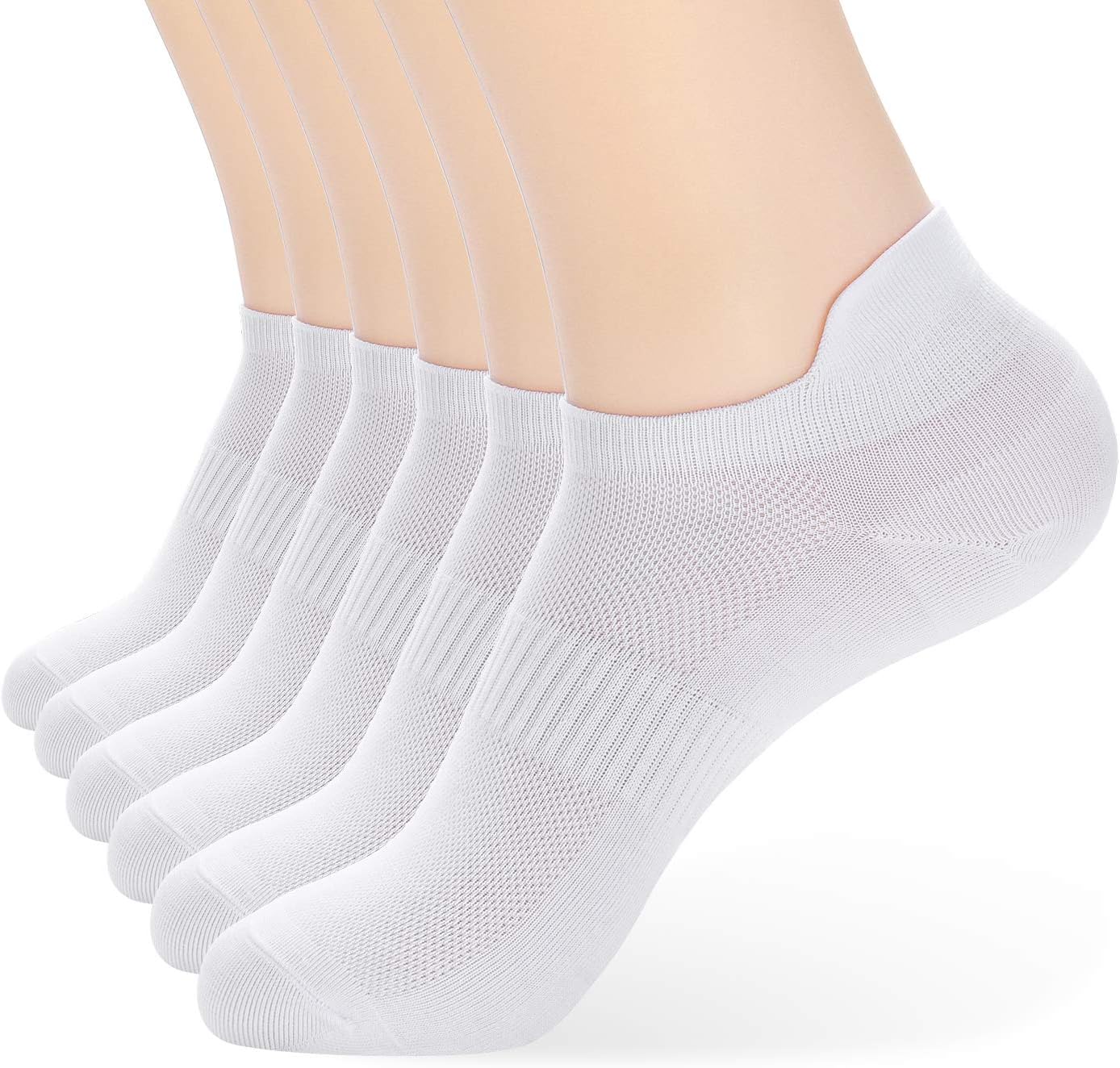 ATBITER Ankle Socks Womens and Men Thin Athletic Running Low Cut No Show Socks With Heel Tab 6-12 Pairs