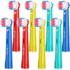Milos Electric Toothbrush Replacement Heads Oral B Compatible Pack of 8, Extra Soft Bristles, Fits for Electric Braun Brush Heads, Refill for Vitality Precision Sensitive White, Clean Triumph