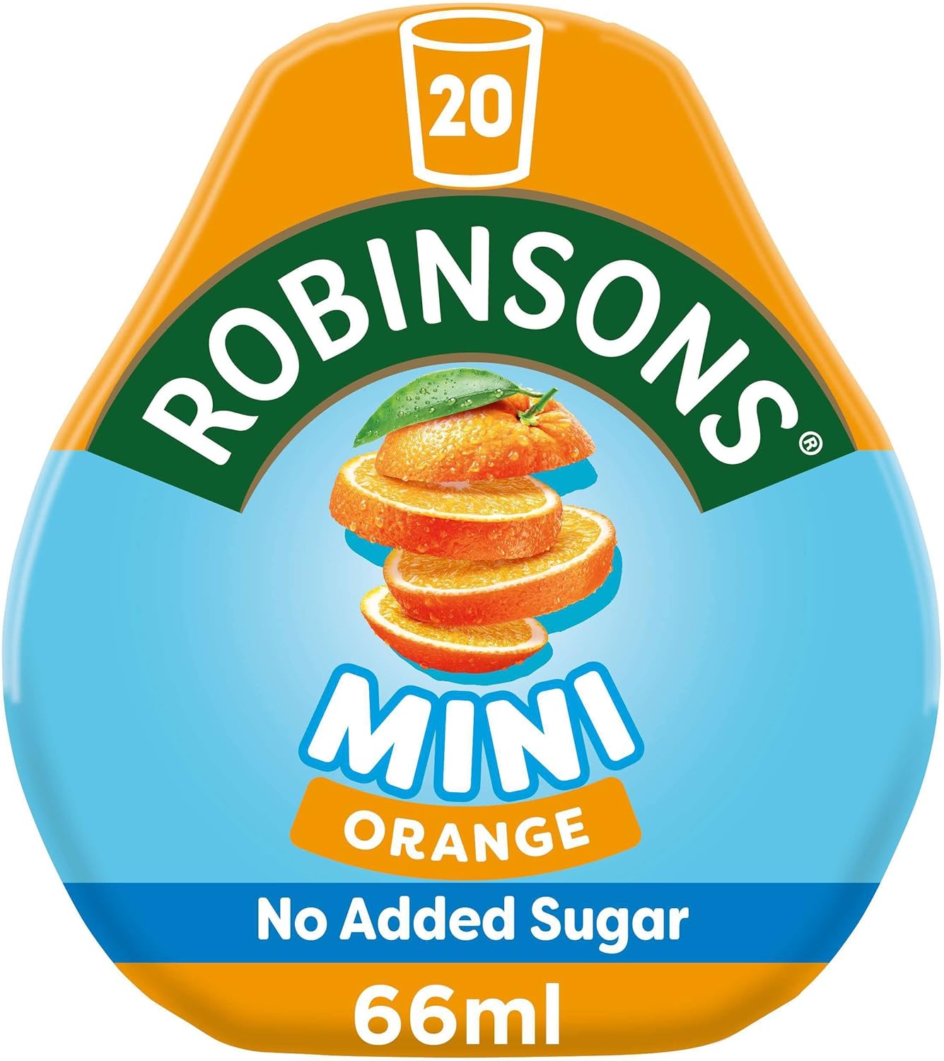 Robinsons Mini - No Added Sugar - Low Calorie - Orange, 6 Count