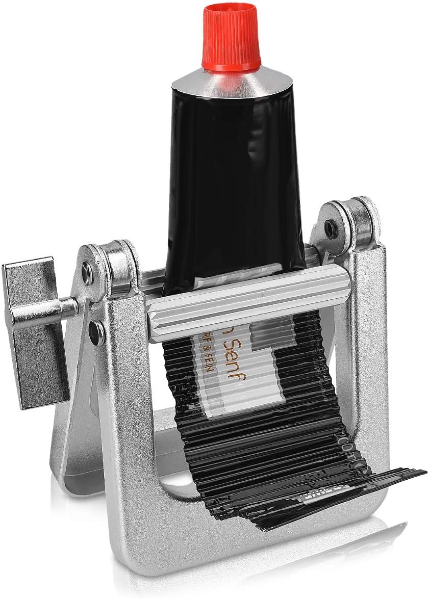 kwmobile Metal Toothpaste Tube Squeezer - Large Multifunctional Tube Wringer Roller Dispenser for Hair Color Dye, Paint Tubes, Hand Cream, Cosmetics