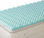 DMI Foam Mattress Topper, Egg Crate Foam Pad, Mattress Pad and Bed Topper for Support, Air Circulation, Pressure Relief and Weight Distribution, Hospital Size Mattress, 33 x 76 x 4 ,Blue