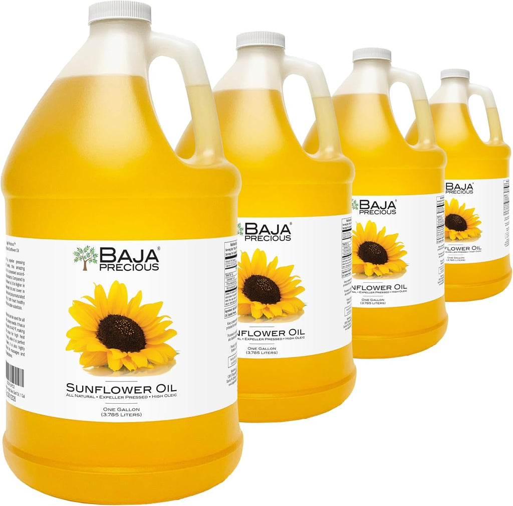 Baja Precious - High Oleic Sunflower Oil, Case of 4 X 1 Gallon Jugs