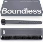 Boundless Audio Record Cleaning Kit - 2-in-1 Vinyl Cleaning Kit Includes Record Brush & Stylus Cleaner - Carbon Fiber Anti-Static Vinyl & Stylus Brushes