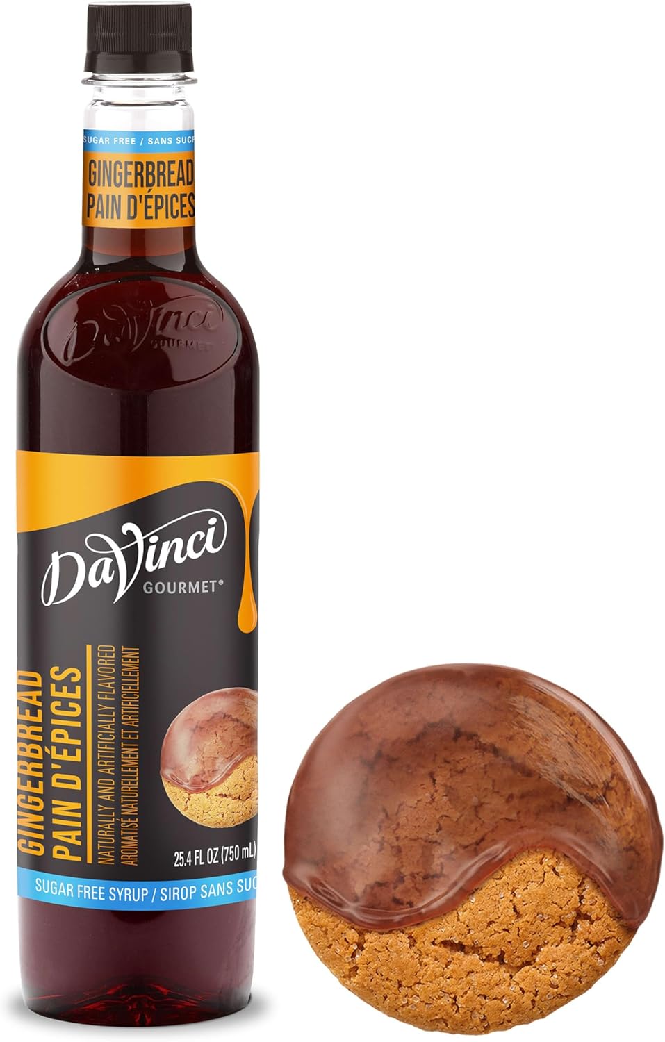 DaVinci Gourmet Sugar-Free Gingerbread Syrup, 25.4 Fluid Ounces (Pack of 1)