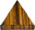 Amazing Gemstone Tigers Eye Pyramid Crystal Healing Stones - 1" Great Pyramid Figurine of Natural Stone Pyramid for Meditation, Reiki, Chakra Balancing and Crystal Pyramids Grid